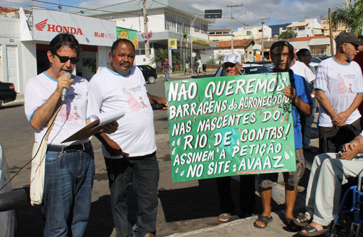Modera e parceiros farão ato público contra barragens do agronegócio