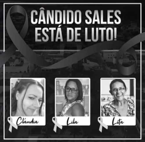Mãe e duas filhas morrem com Covid-19 em período de uma semana em Cândido Sales; marido está internado