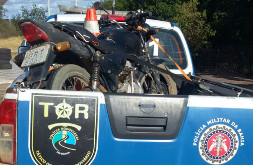 PRE apreende moto produto de roubo em Maetinga