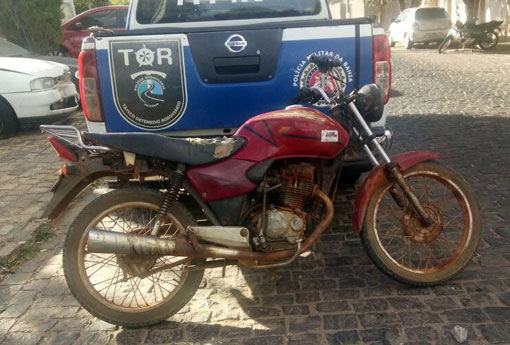 Brumado: PRE apreende motocicleta com adulterações no povoado Lagoa do Leite