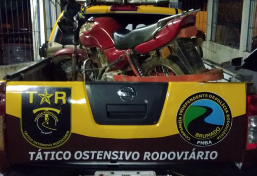 Brumado: PRE apreende motocicleta com Número de Identificação do Veículo adulterado