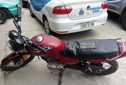 Brumado: polícia apreende moto com chassi raspado no Bairro Urbis IV