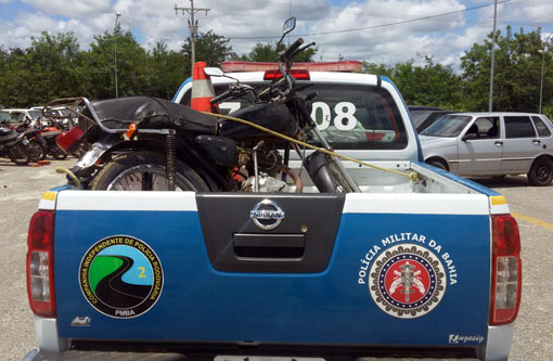 PRE apreendeu animais e motocicleta adulterada no final de semana