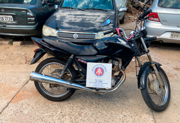 Brumado: Policia Militar recupera moto com identificação irregular