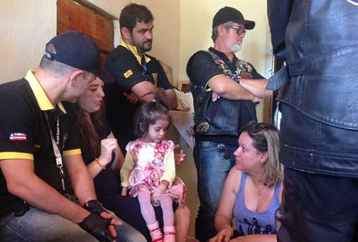 Motociclistas se unem em prol da menina Nathália que sofre de Epidermolise Bolhosa