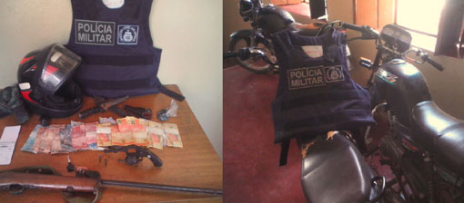 Aracatu: Polícia apreende armas e motocicletas adulteradas