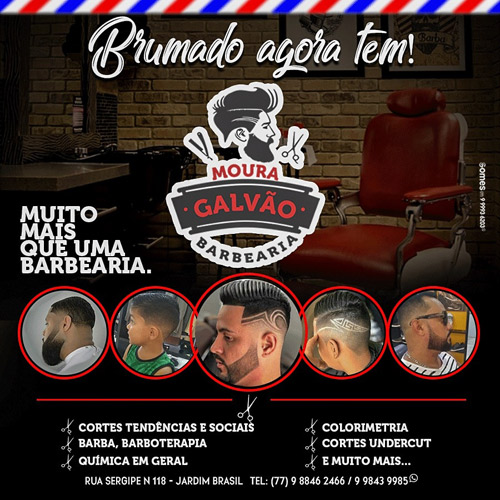 Chegou em Brumado, Moura Galvão Barbearia - venha nos conhecer
