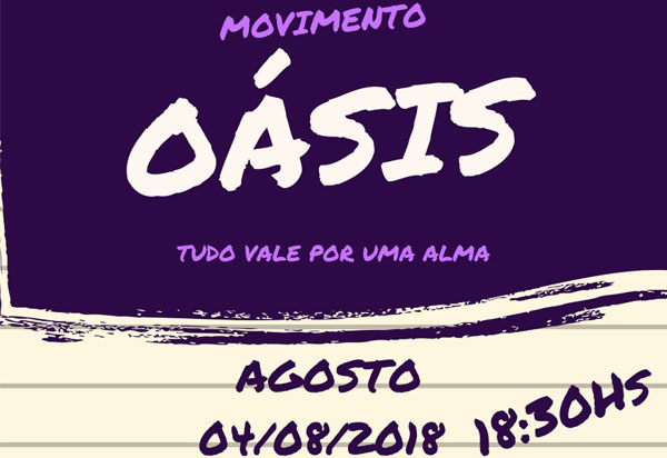 Brumado: Movimento Oásis convida comunidade para 1º Encontro de Rua