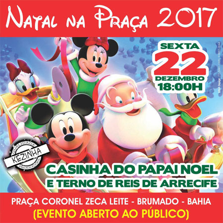 Brumado: Kezinha Produções promoverá a 4ª edição do Natal na Praça