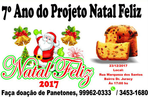 Brumado: acontecerá no Bairro Dr. Juracy a 7ª edição do Projeto Natal Feliz