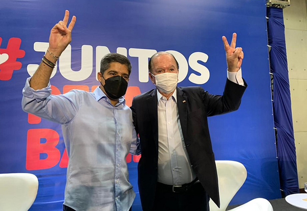 João Leão oficializa aliança com ACM Neto e pré-candidatura ao Senado