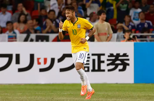 Brasil vence o Japão com 4 gols de Neymar
