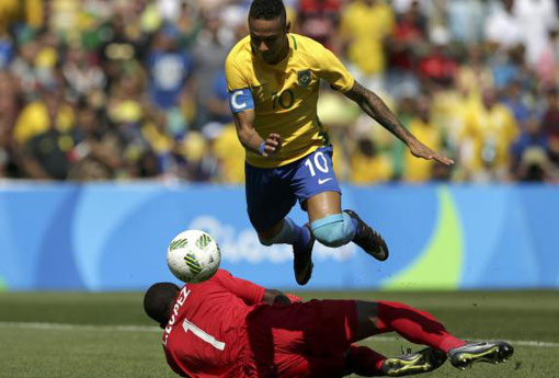Neymar faz gol mais rápido da história das Olimpíadas; Brasil vence por 6 a 0