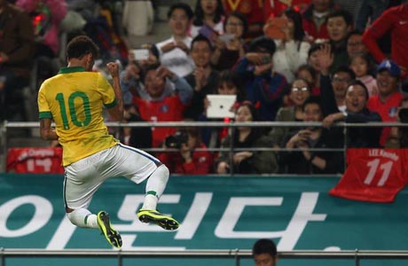 Com gol de Neymar, a seleção Brasileira bate a Coreia