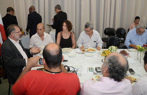 Nilo faz balanço da Alba e fala sobre seu futuro político durante almoço com jornalistas