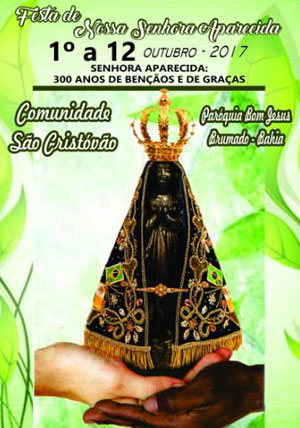 Brumado: Comunidade São Cristóvão realizará festividade em louvor a Nossa Senhora Aparecida