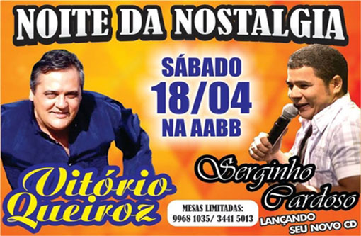 Brumado: 'Noite da Nostalgia' é na AABB