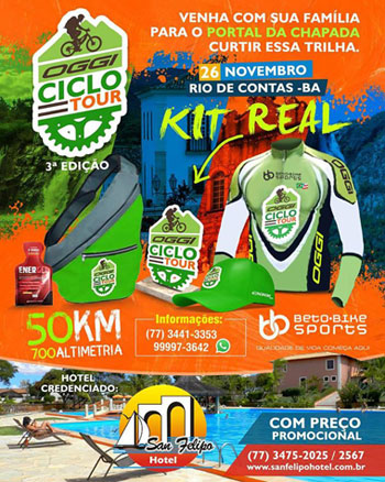 Participe da 3ª edição da OGGI Ciclo TOUR, em Rio de Contas