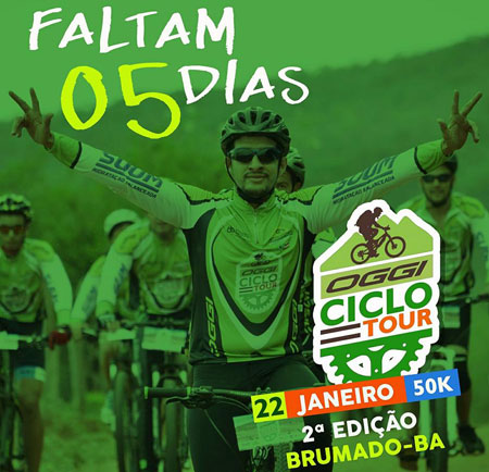 Brumado: acontece neste domingo (22) o 2º Oggiciclitour