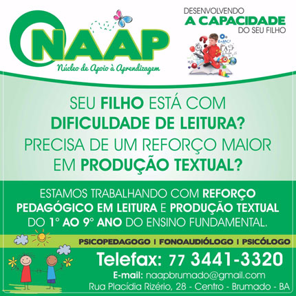 NAAP conta com reforço pedagógico em leitura e produção textual do 1° ao 9° ano do ensino fundamental