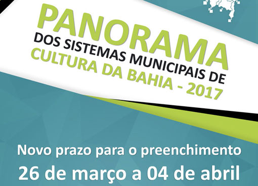 SecultBA reabre prazo para participação no Panorama dos Sistemas Municipais de Cultura da Bahia