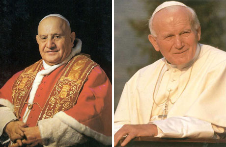 João XXIII e João Paulo II serão canonizados em 27 de abril