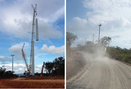 Brumado: Parque Eólico em Cristalândia começa a tomar forma