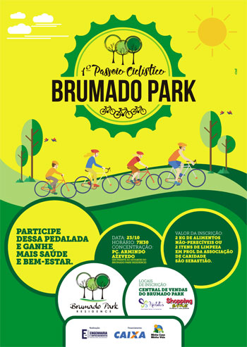Vem aí o 1º Passeio Ciclístico Brumado Park
