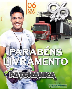 Livramento: com município em situação de emergência Prefeitura contrata banda Patchanka por 43 mil para tocar no aniversário da cidade