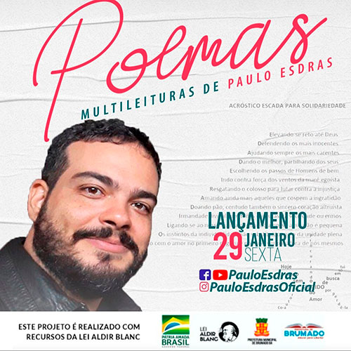 Brumado: Paulo Esdras lança o vídeo 'Poemas Multileituras'