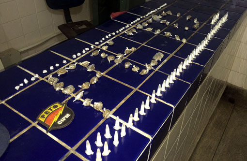 Polícia Militar realiza operação em toda cidade de Brumado; drogas foram apreendidas