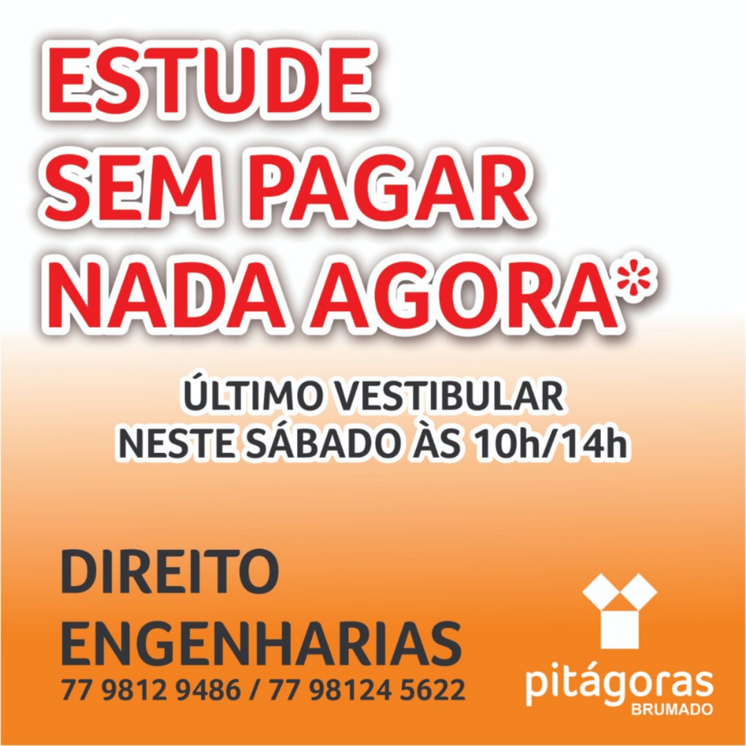Faculdade Pitágoras Brumado: estude sem pagar nada no primeiro semestre 