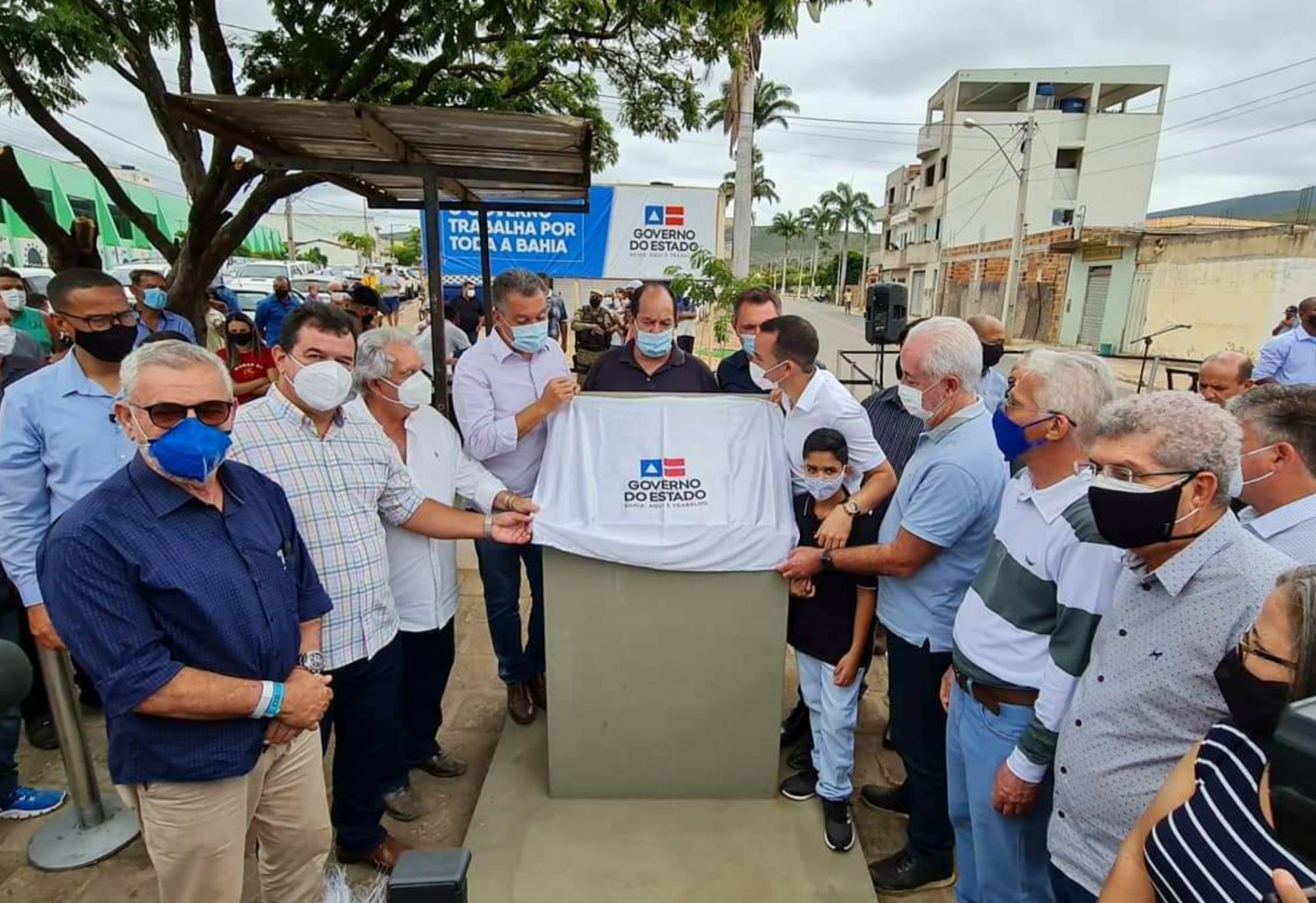Deputado Marquinho Viana acompanhou o governador Rui Costa na inauguração de obras e da rodovia BA-142, trecho Tanhaçu/Ituaçu
