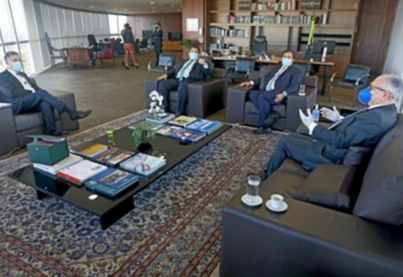 Presidente e vice do TSE conversam com Maia e Alcolumbre sobre eleições municipais