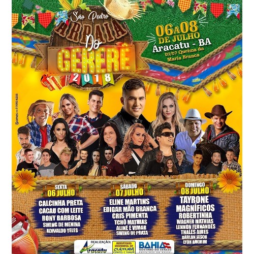 Aracatu: confira a programação completa do tradicional Arraiá do Gererê