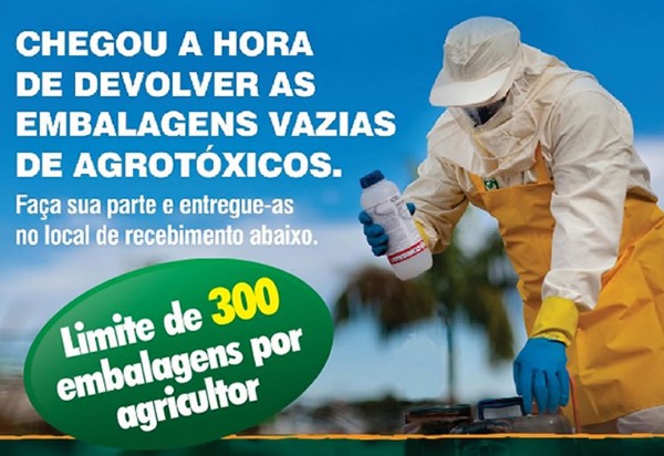 Brumado: Agricultor, hora de devolver com segurança as suas embalagens de agrotóxicos vazias