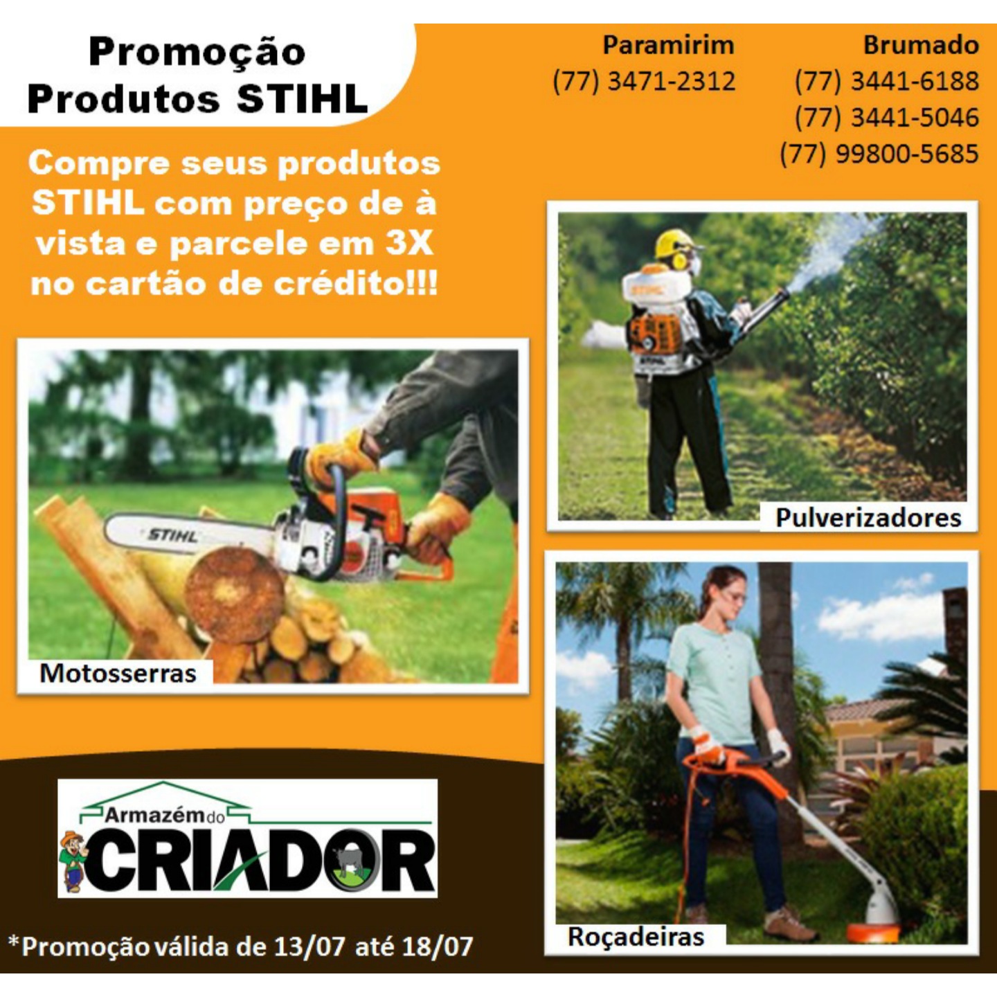 Armazém do Criador: Produtos STIHL em promoção