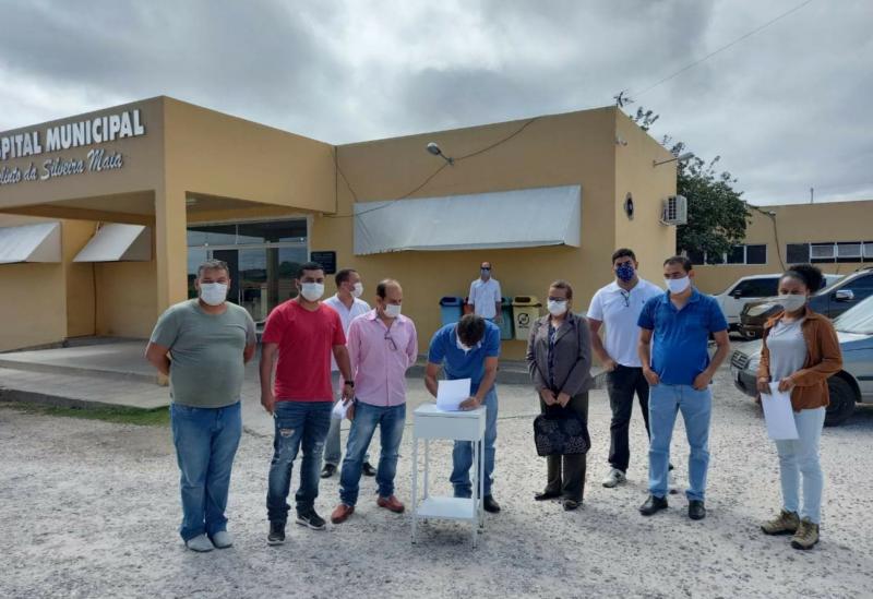 Aracatu: Prefeitura entrega mais duas ordens de serviço as empresas responsáveis pela ampliação do Hospital Municipal Felinto da Silveira Maia