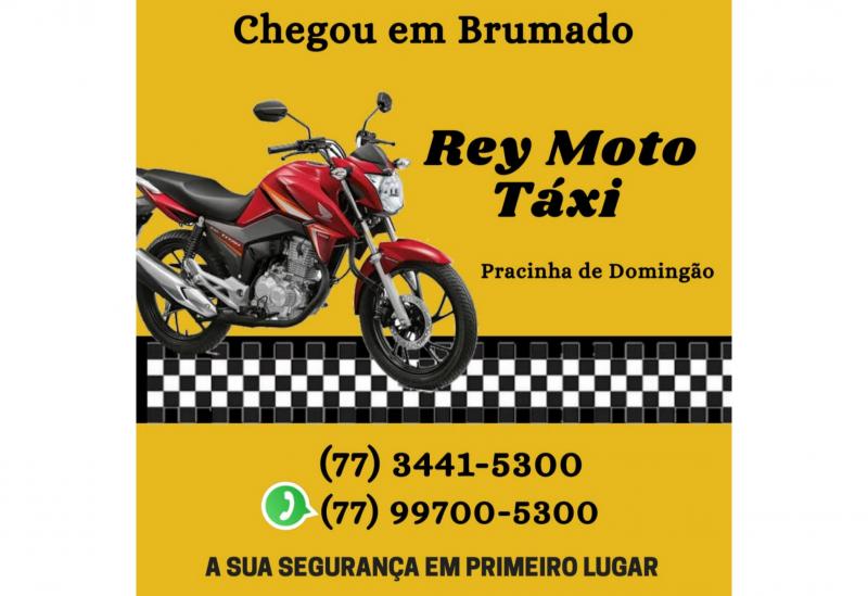 Chegou a Brumado Rey Moto Táxi com sorteio de R$ 500 todo mês