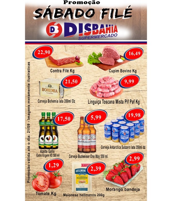 Ofertas: Sábado Filé do Disbahia Supermercado