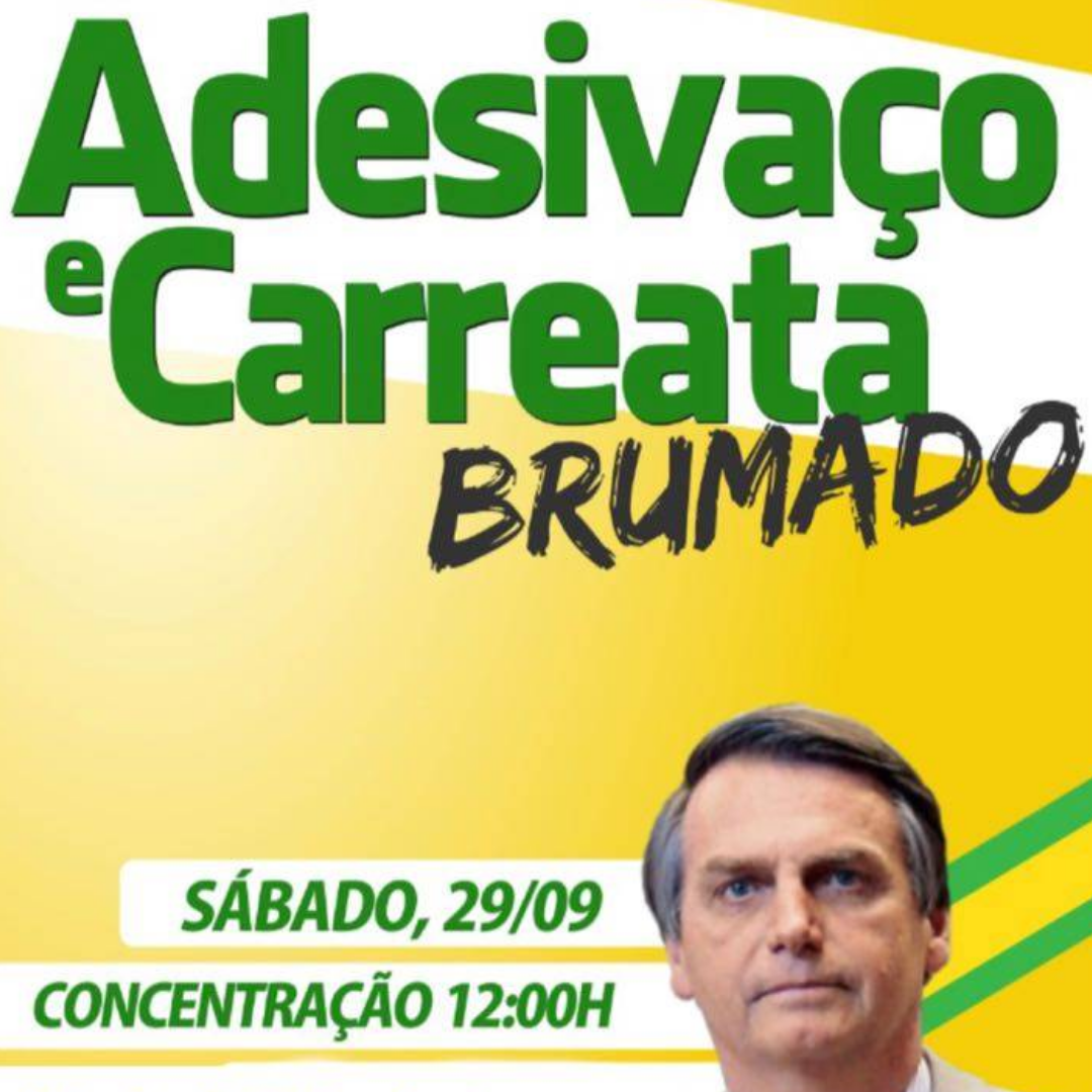 Apoiadores do candidato à presidência Jair Bolsonaro realizarão carreata em Brumado