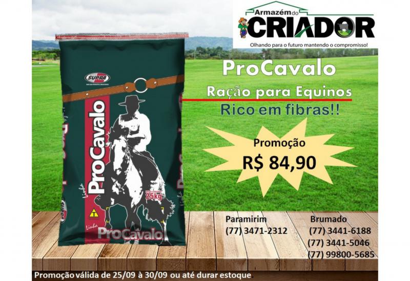 Armazém do Criador: Promoção de ração Pro Cavalo