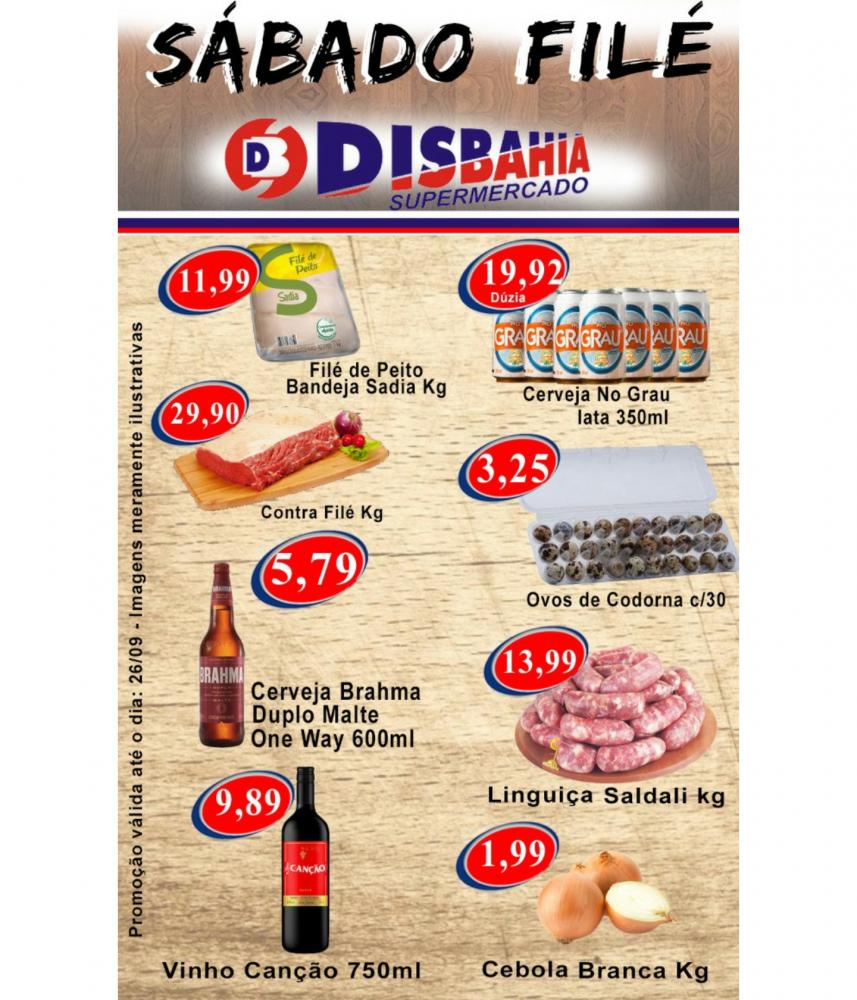 Ofertas: Sábado Filé do Disbahia Supermercado