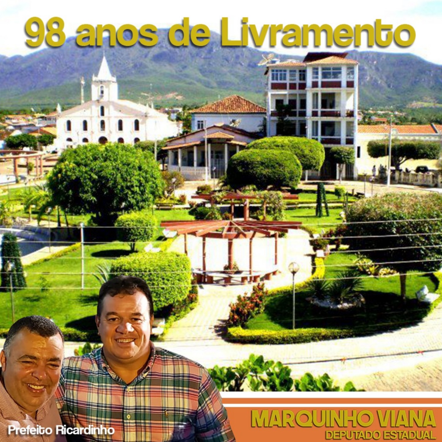 Marquinho Viana parabeniza Livramento pelos 98 anos de emancipação política  