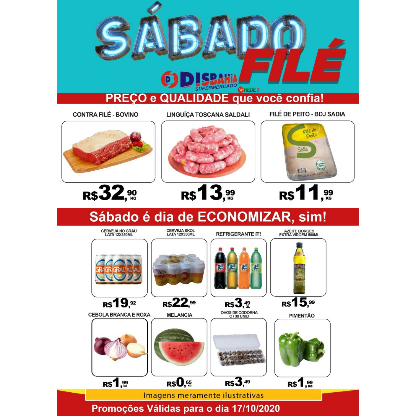 Ofertas: Sábado Filé do Disbahia Supermercado
