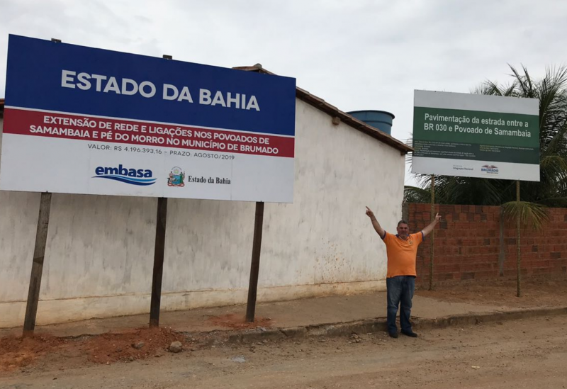 Brumado: extensão trará água do Rio São Francisco para todas as comunidades da região do distritos de Samambaia e Ubiraçaba