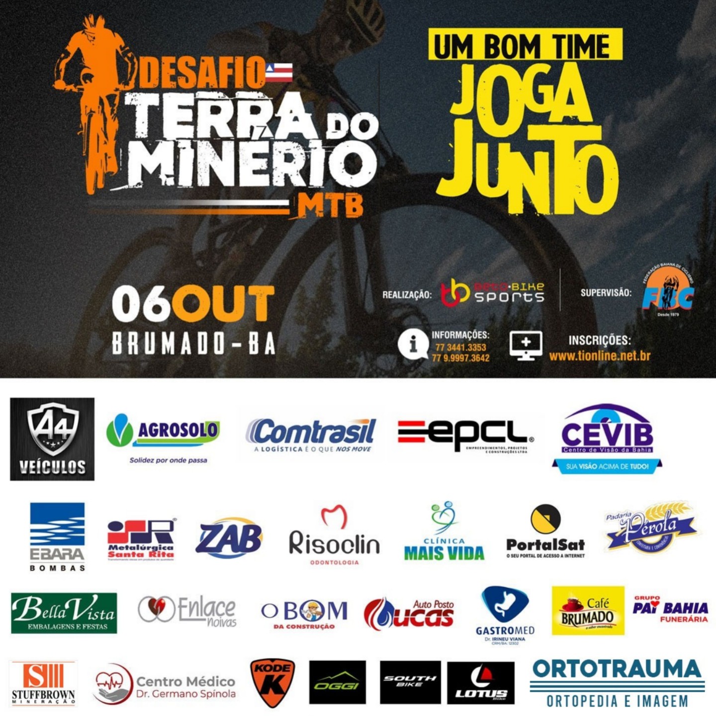 Beto Bike realizou Pedal Solidário 'Desafio Terra do Minério'