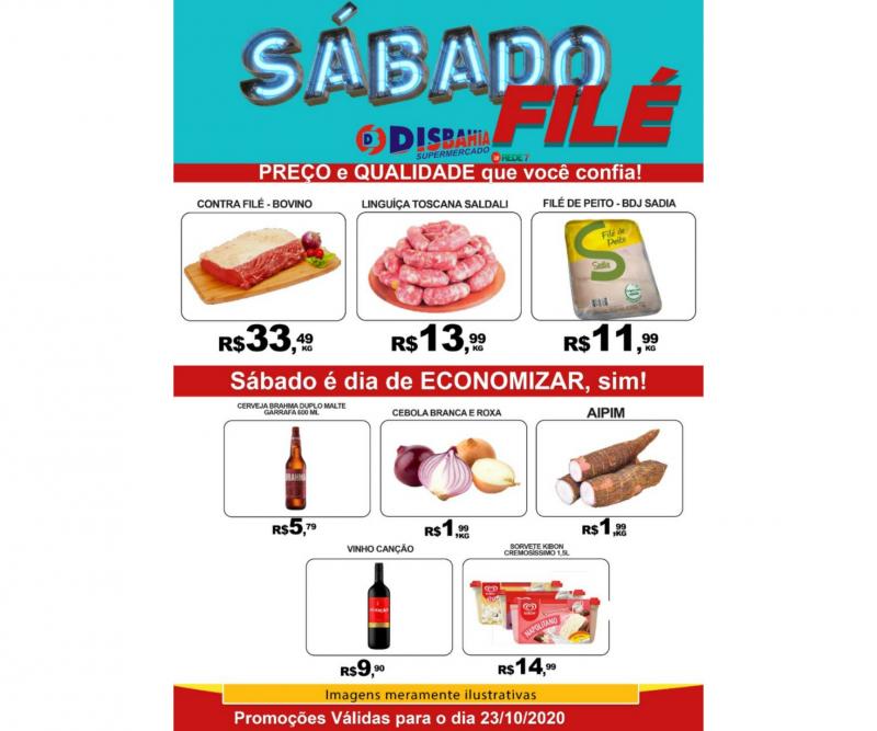 Ofertas: Sábado Filé do Disbahia Supermercado
