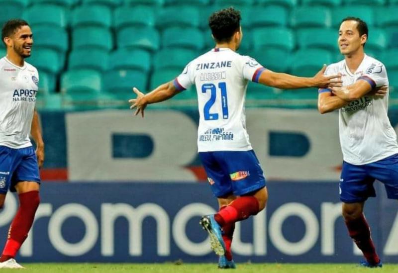 Com gol de pênalti no apagar das luzes, Bahia vence o Botafogo na Arena Fonte Nova