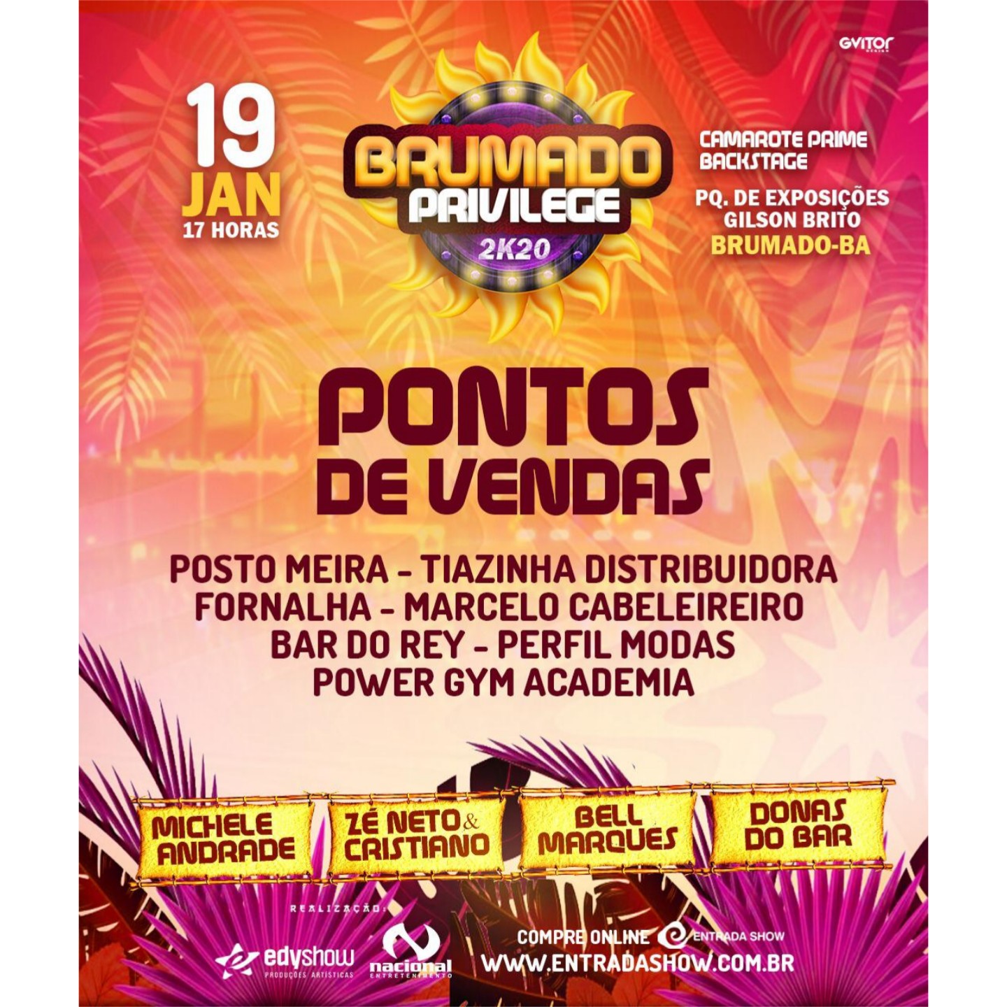 Brumado Privilege 2020: ingressos já estão à venda nos postos autorizados